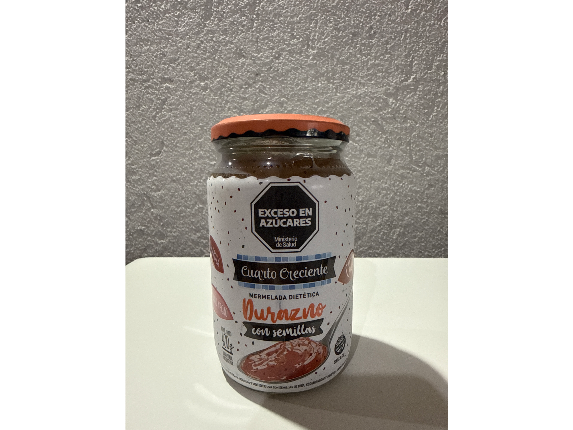 MERMELADA DURAZNO C/SEMILLAS X 400 GRS