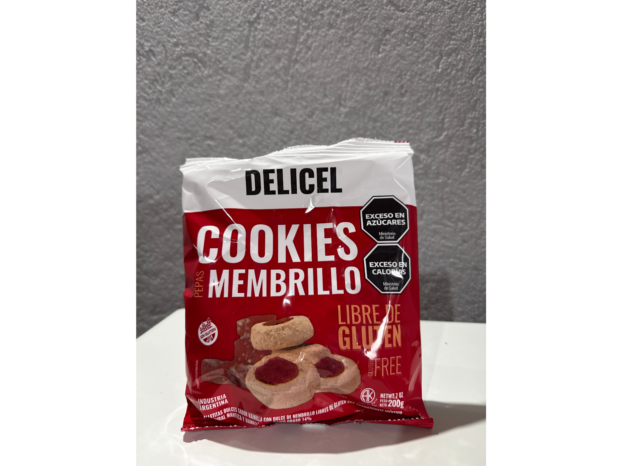 DELICEL- GALLETITAS PEPAS MEMBRILLO X UNIDAD 200GRS