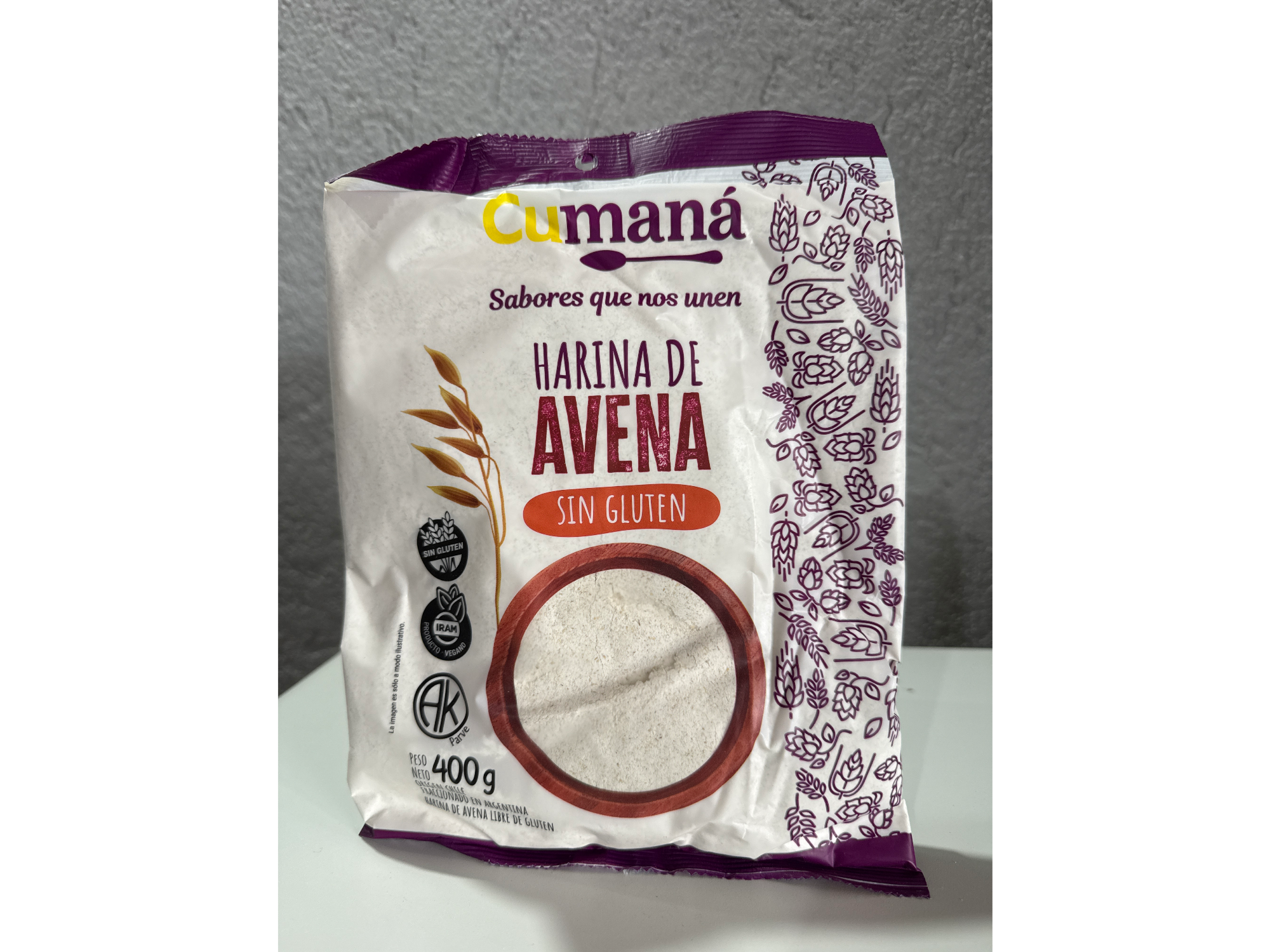 HARINA DE AVENA CUMANA SIN GLUTEN x 400 GR