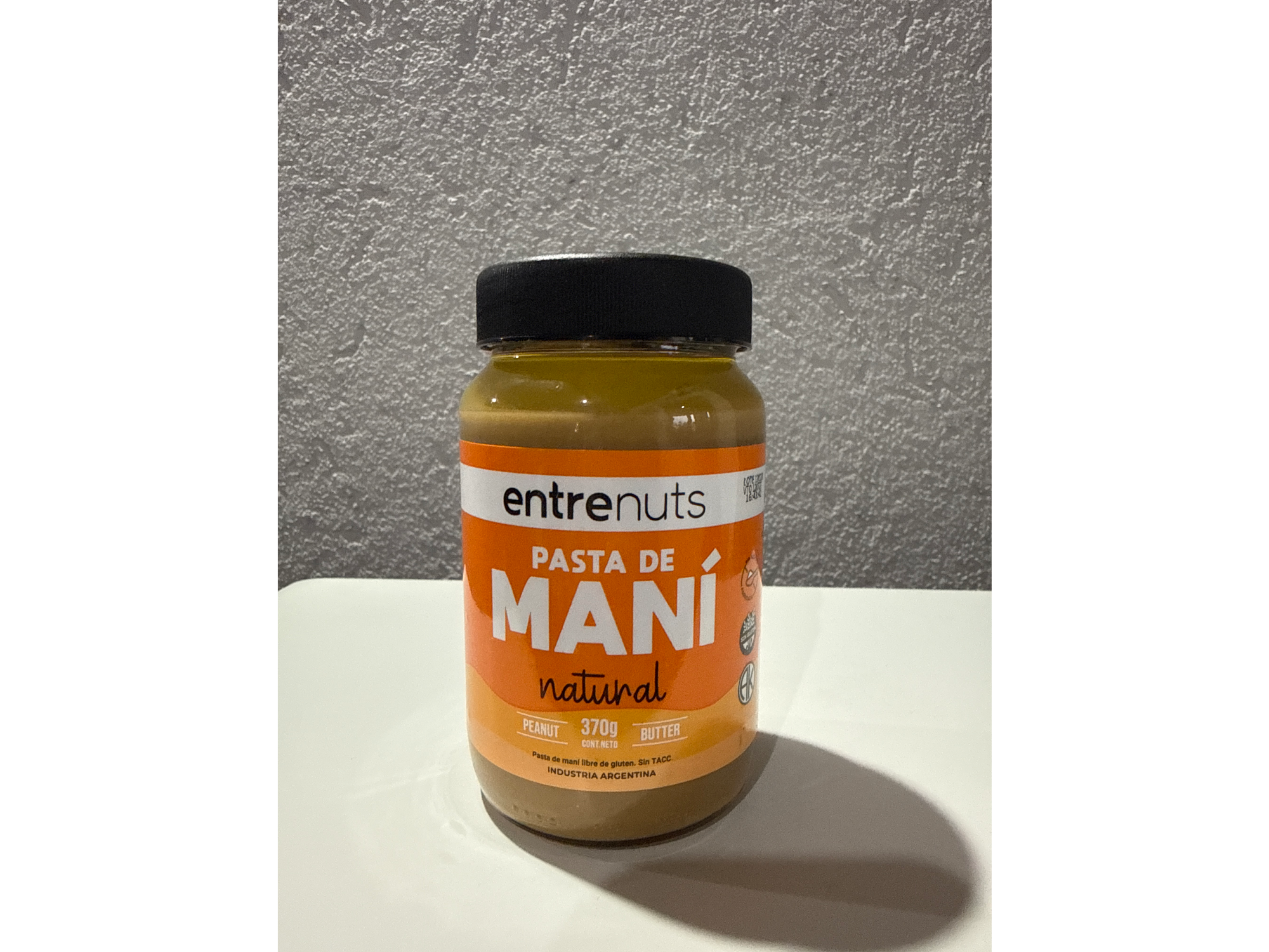 PASTA DE MANI NATURAL 370 GR ENTRE NUTS