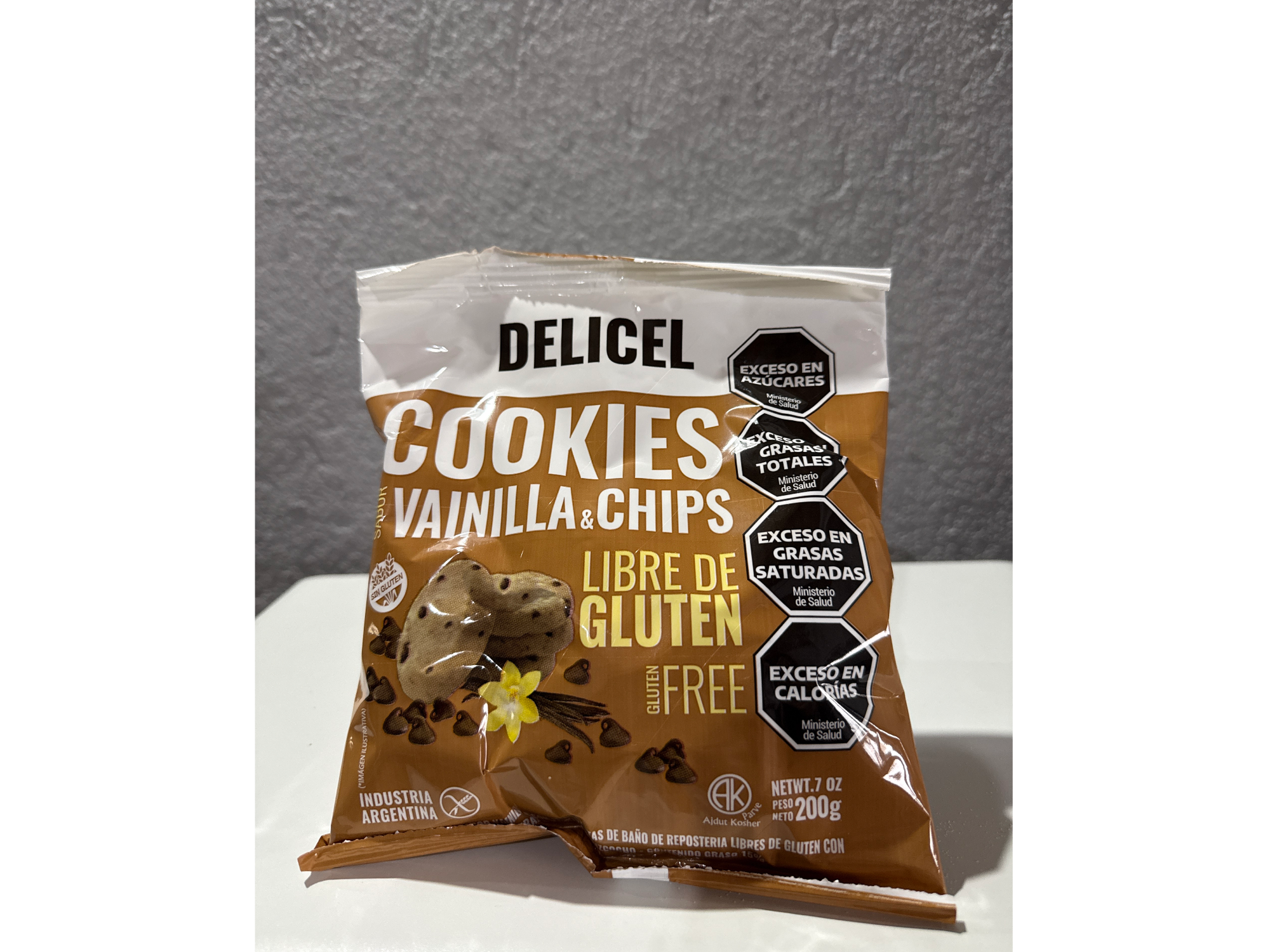 DELICEL- GALLETITAS VAINILLA & CHIPS X UNIDAD 200GRS