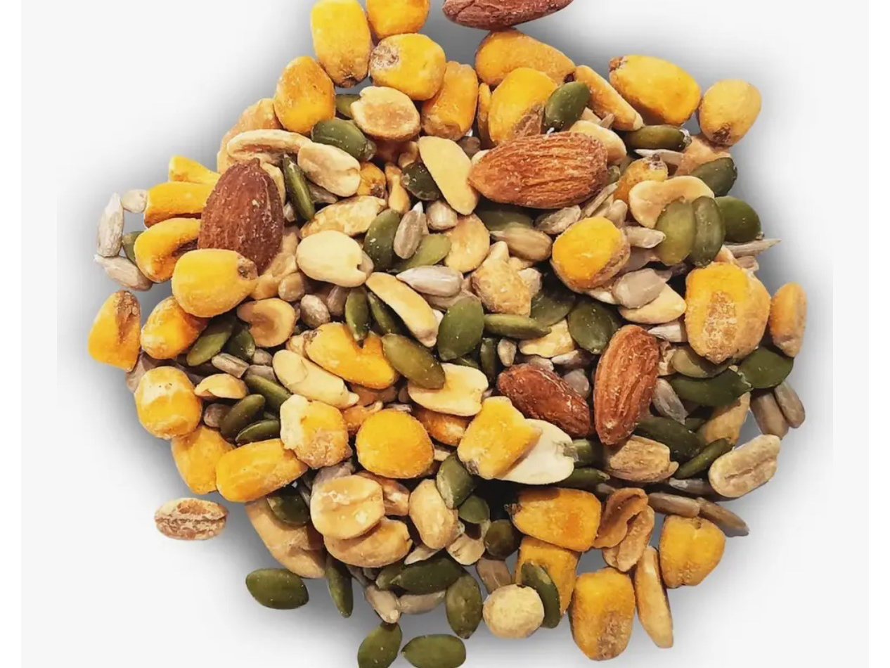 MIX SALADOS X 1 KILO (SEMILLA GIRASOL, MANI SALADO, SEMILLA ZAPALLO, MAIZ FRIO,ALMENDRAS TOSTADAS Y SALADAS)