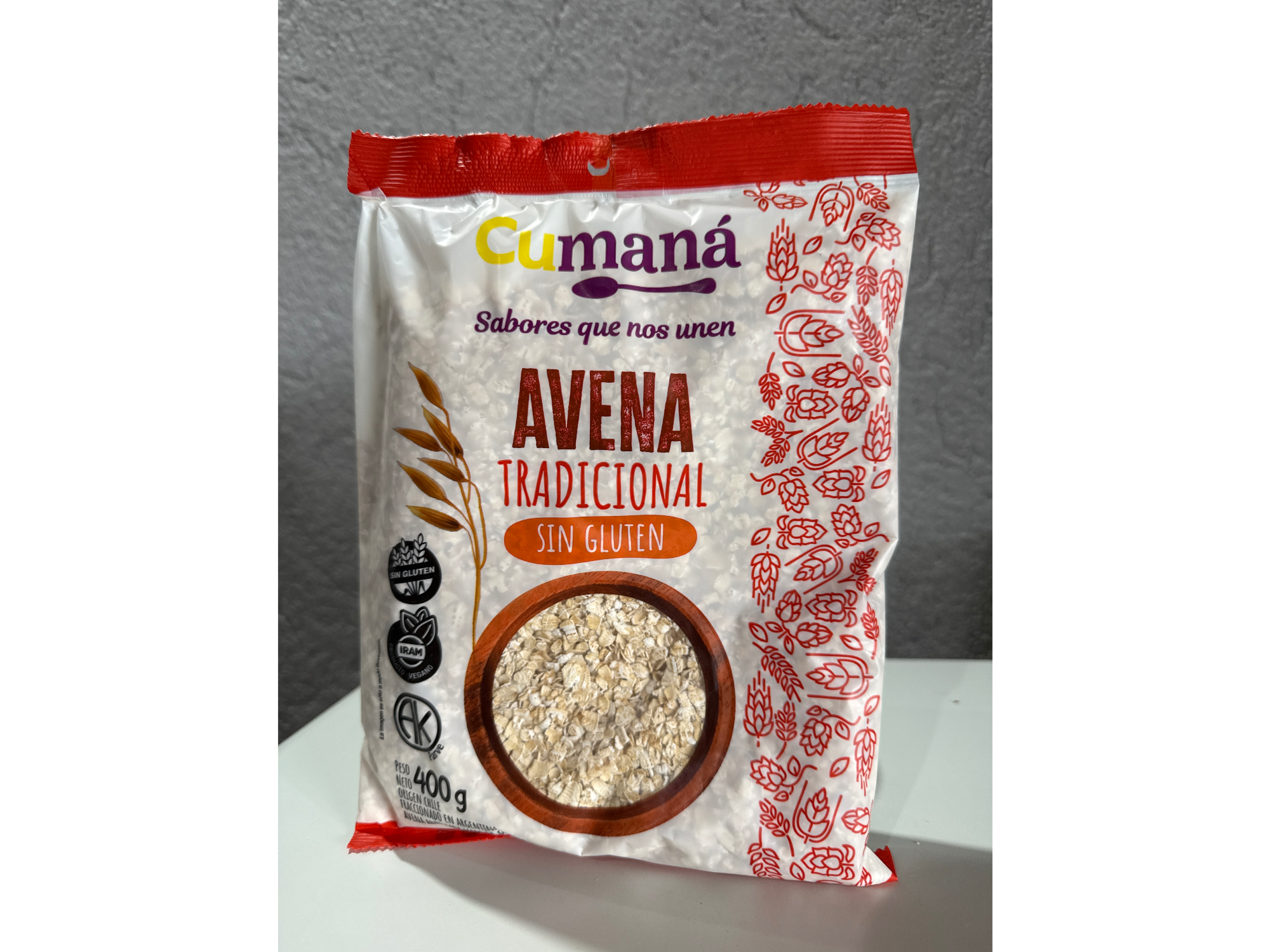 AVENA SIN GLUTEN CUMANA TRADICIONAL x 400 GR