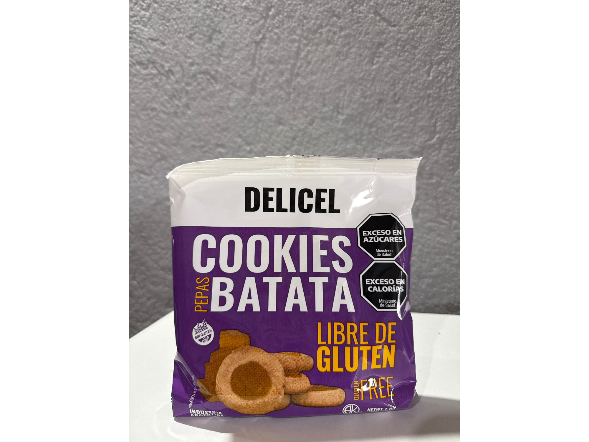 DELICEL- GALLETITAS PEPAS BATATA X UNIDAD 200GRS