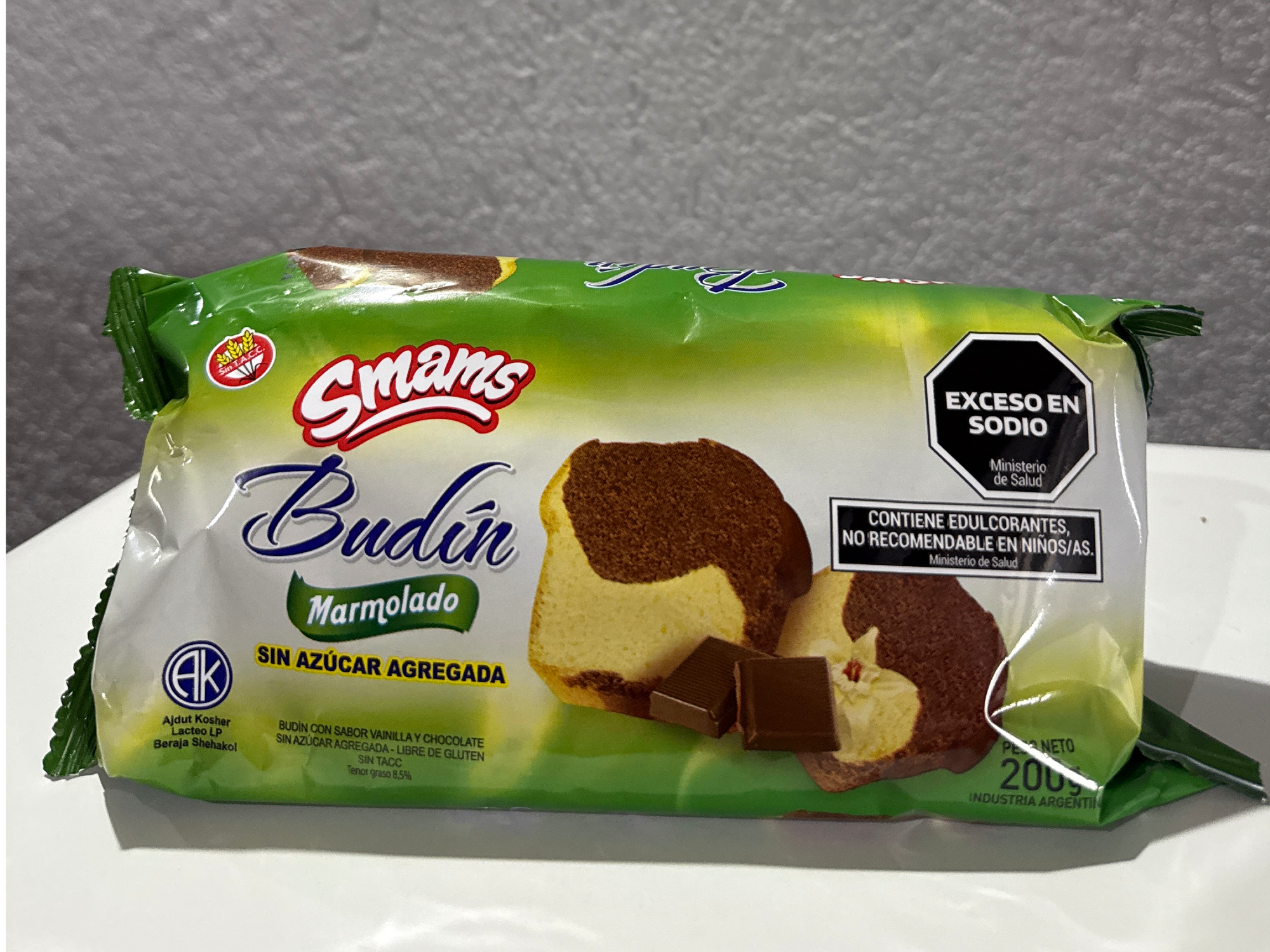BUDIN MARMOLADO X 250g SIN AZUCAR