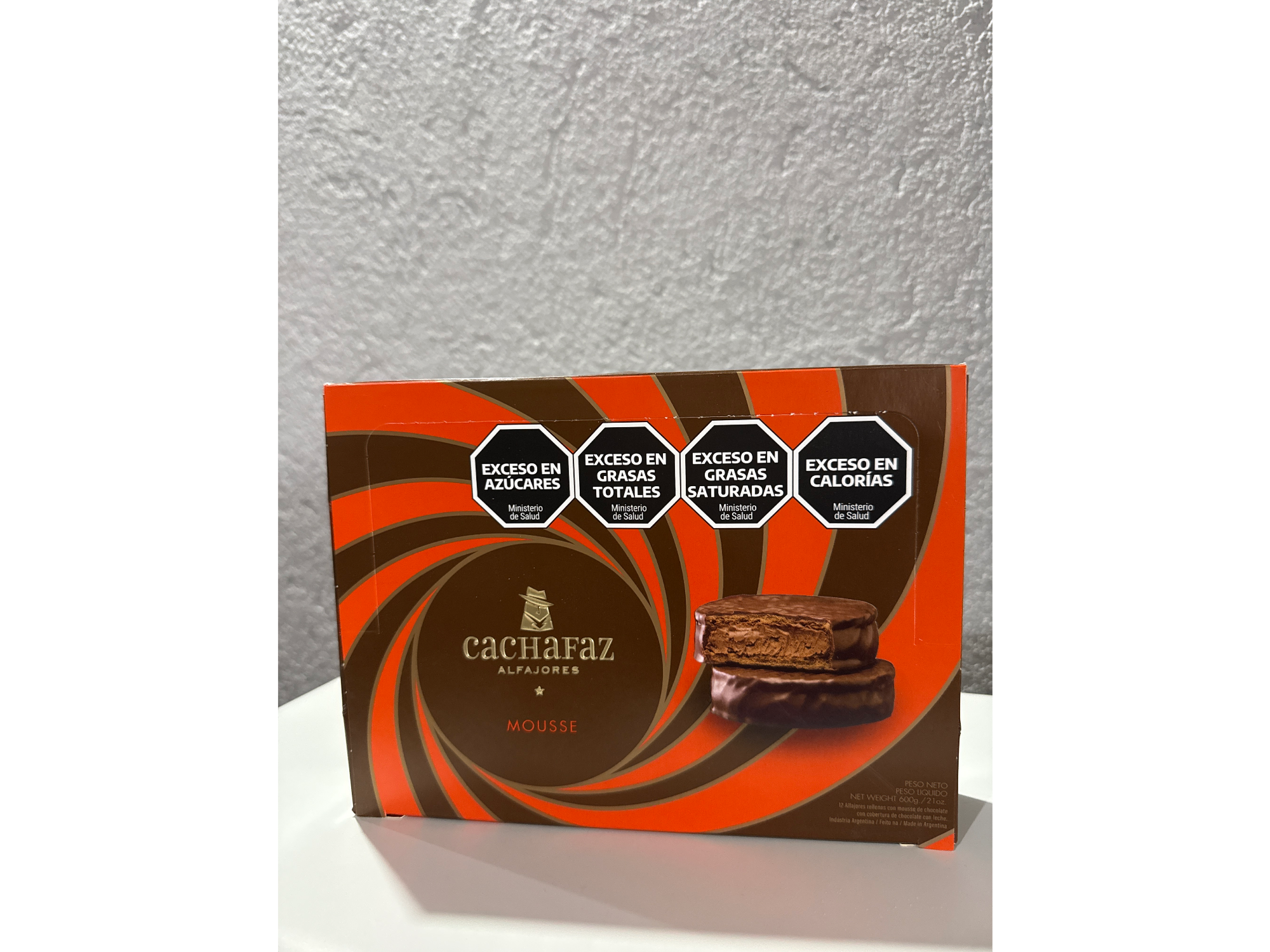 ALFAJOR MOUSSE x 12 UNIDADES