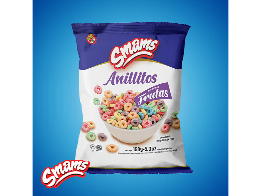 SMAMS ARITOS FRUTALES SIN TACC 150gr