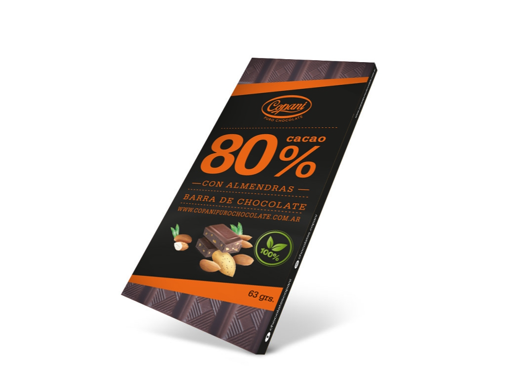 COPANI CON ALMENDRA 80% CACAO