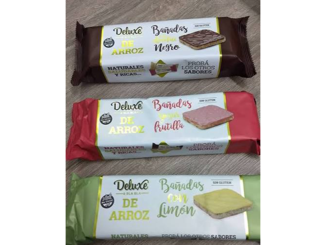 GALLETAS DE ARROZ BAÑADAS SIN TACC