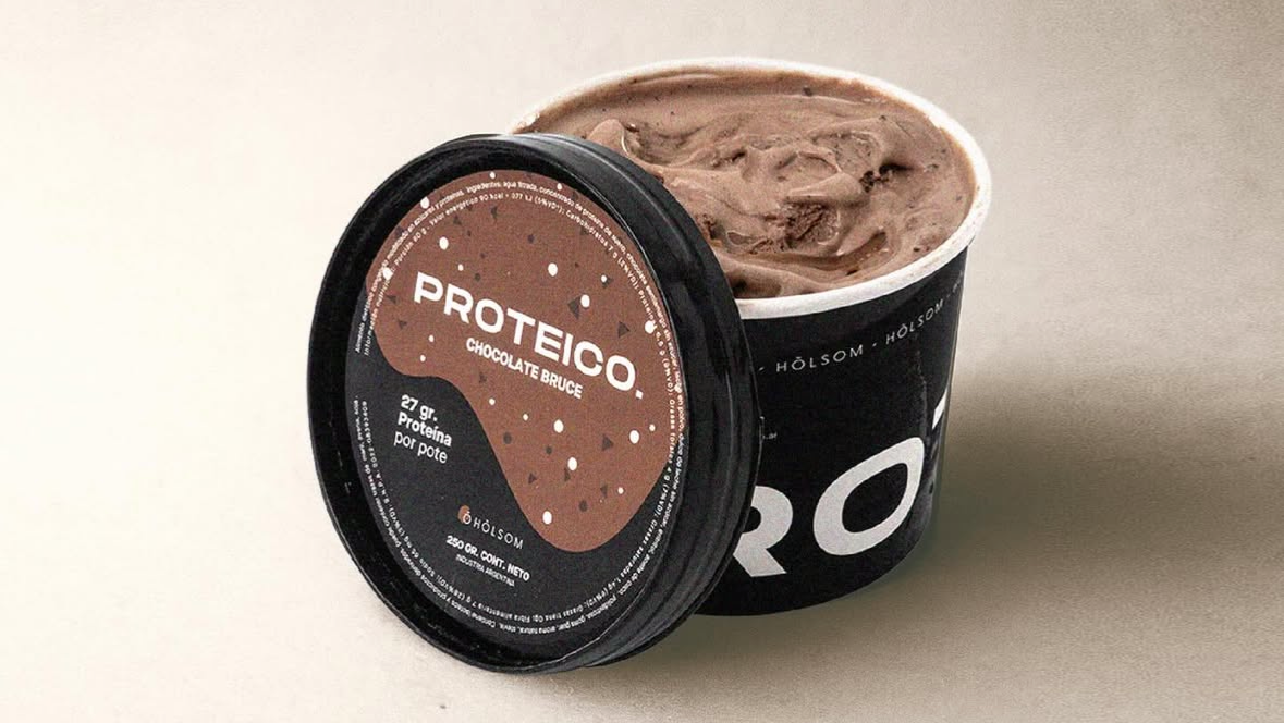 Helados, postres y frutas congeladas