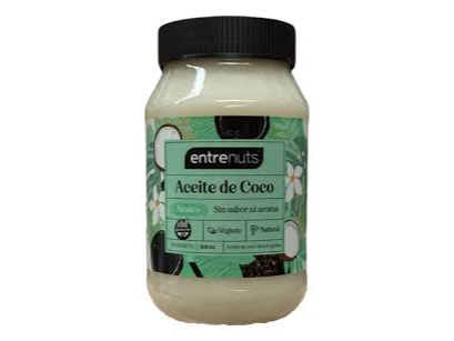 Aceite de coco NEUTRO x 500ml ENTRENUTS
