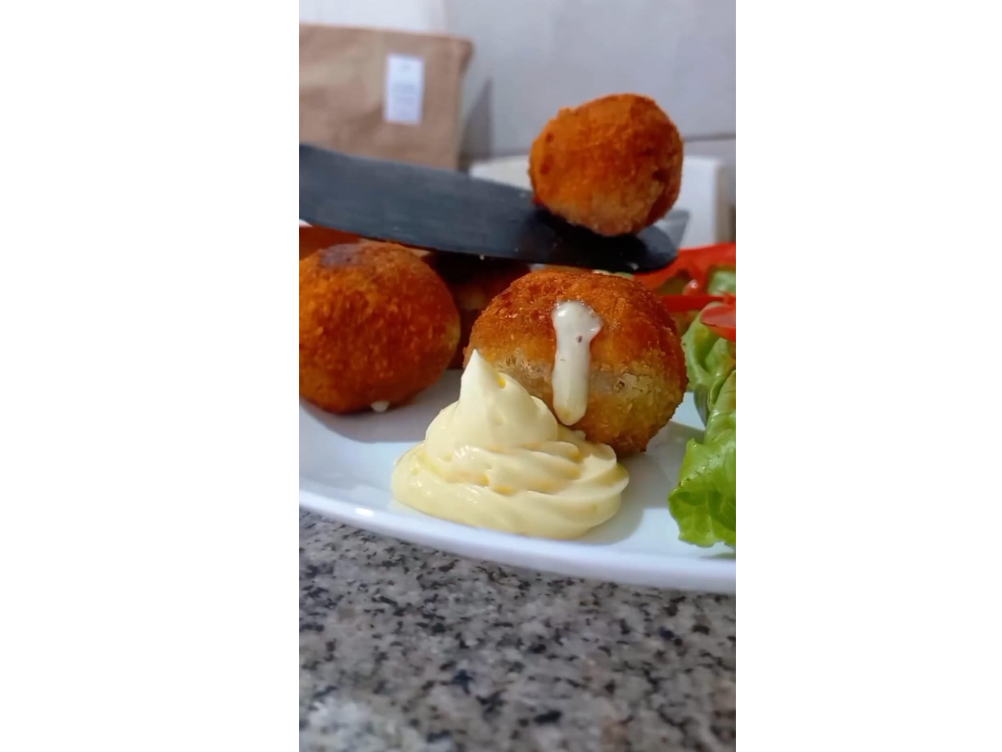 Albóndigas pollo y muzza