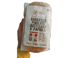 Hamburguesa x4u Garbanzo con pimientos rostizados y paprika