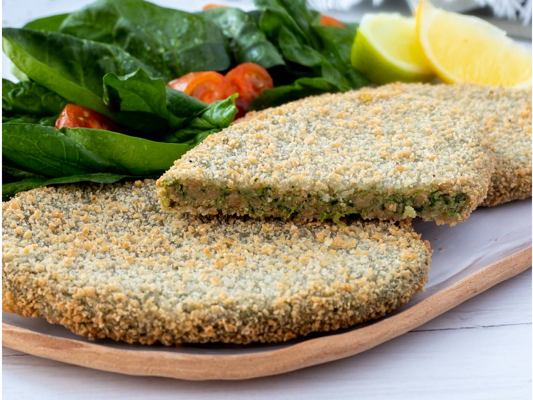 Milanesa de soja con espinaca x1kg (10u aprox)