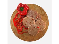 Burguer Pollo, morrón y queso x500gr aporx