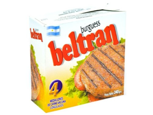 BELTRAN MEDALLON X 4 UNID. 240 g $ 4.011,63 C/CAJITA de ANDREA CONGELADOS LO QUE NECESITES