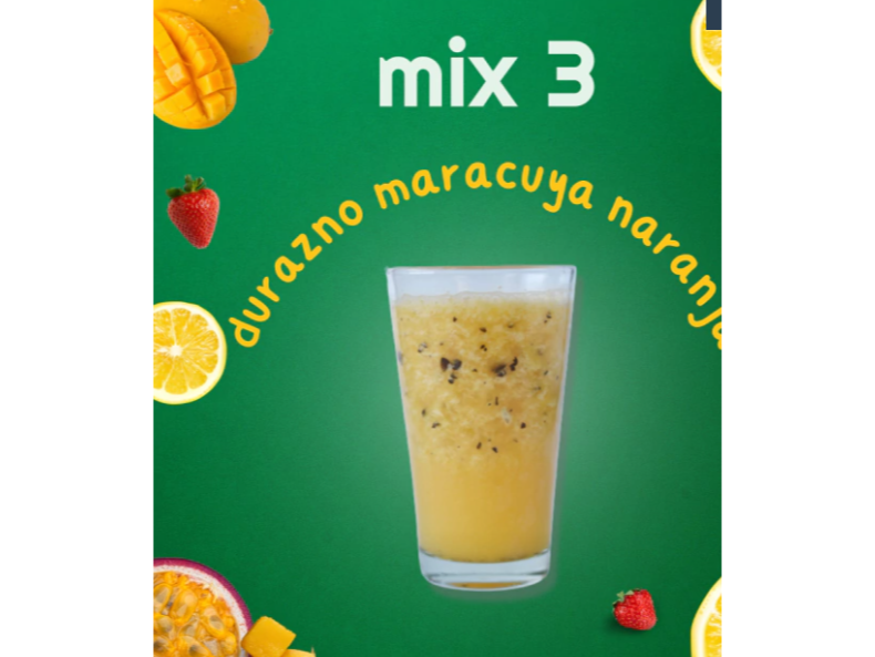 DURAZNO ,MARACUYA NARANJA X 5 UNID.