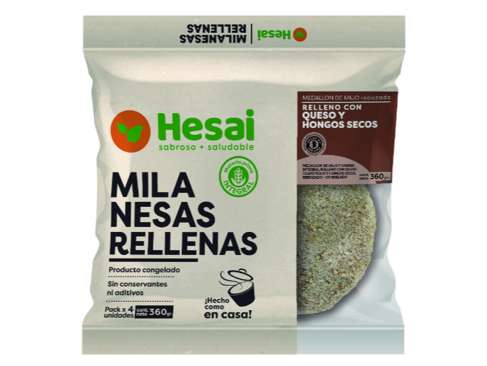 MILANESAS DE  QUESO Y HONGOS SECOS X 4 UN.