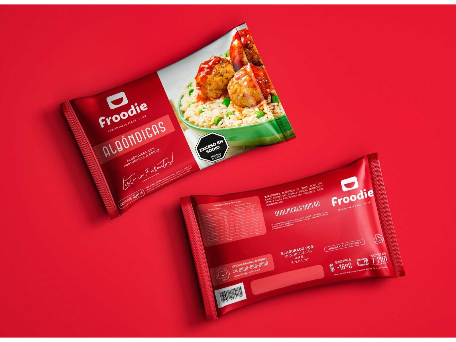 ALBONDIGA C/SALSA PORTUGUESA Y ARROZ X 12 UNID.