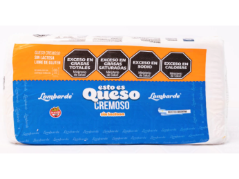 QUESO CREMOSO  SIN LAC 450 GRS  X 10 UNID