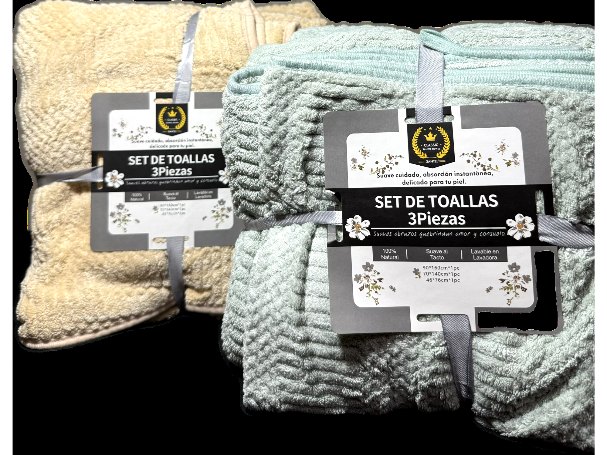 SET TOALLAS 3 PIEZAS