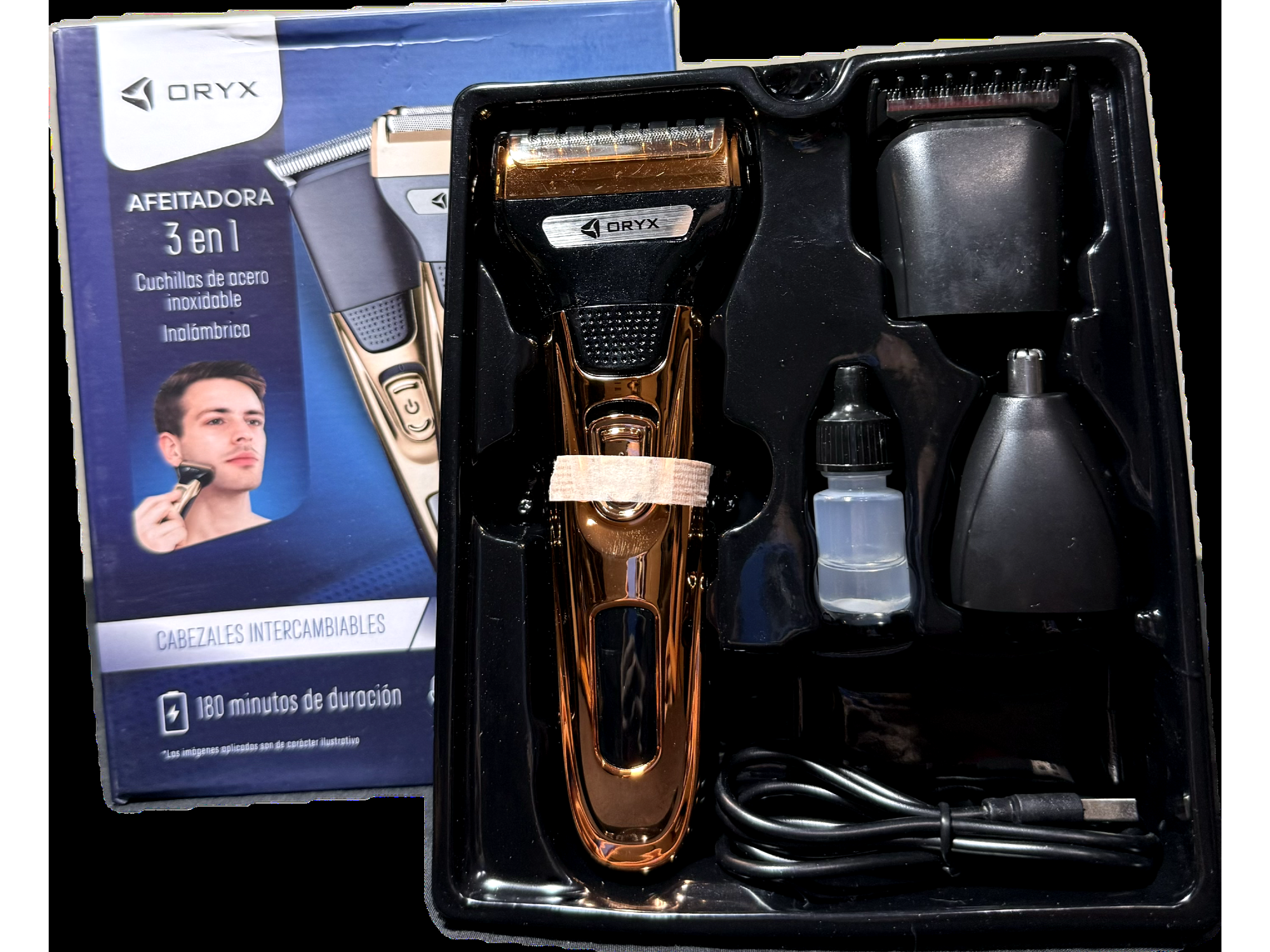 AFEITADORA ORIX 3 EN 1