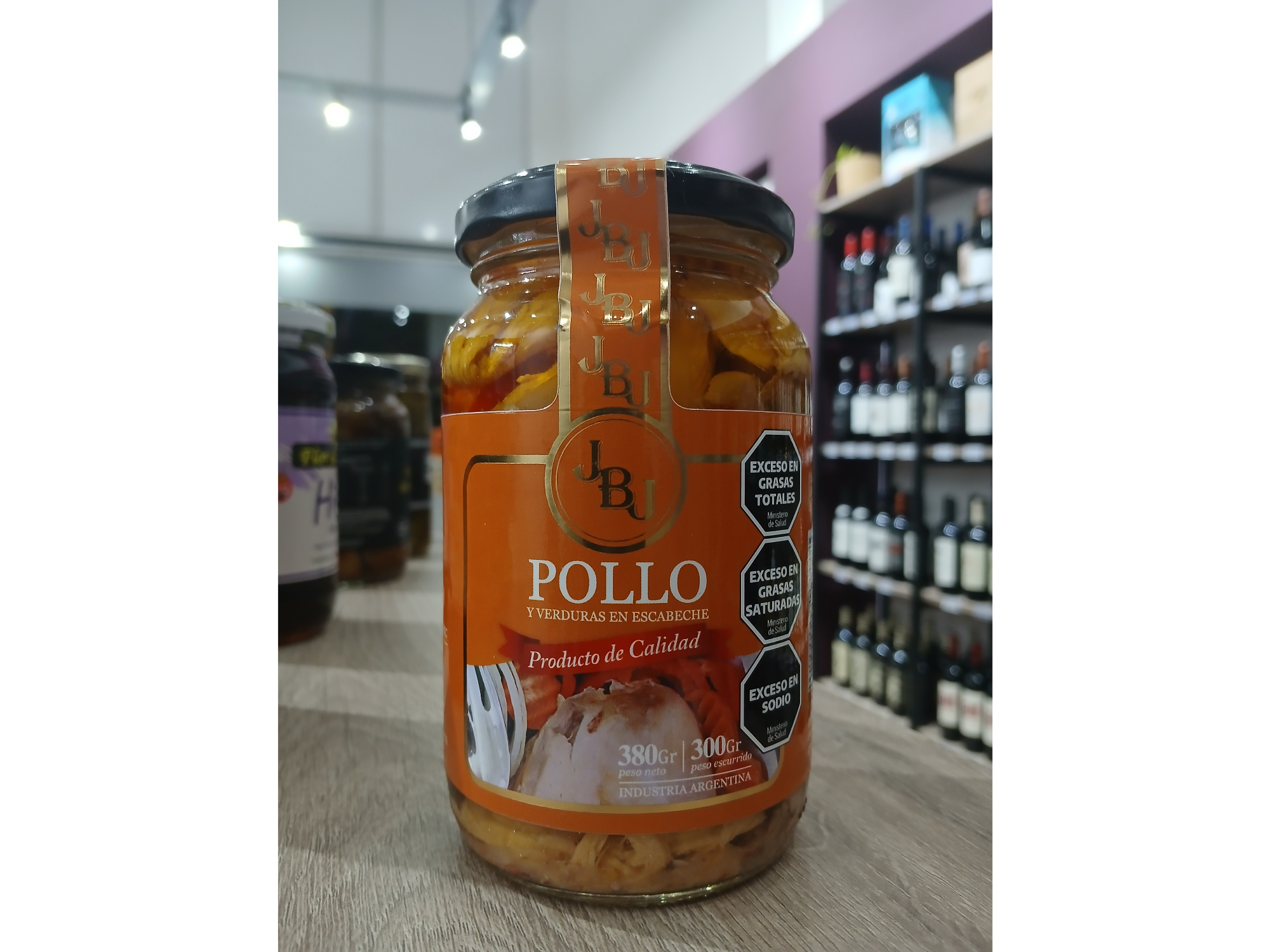 Escabeche de Pollo o Vizcacha JBJ x 380 grs