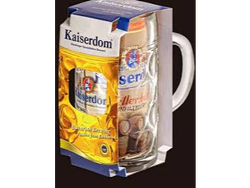 Cerveza Kaiserdom Lata x 1 lt Estuche con Jarra