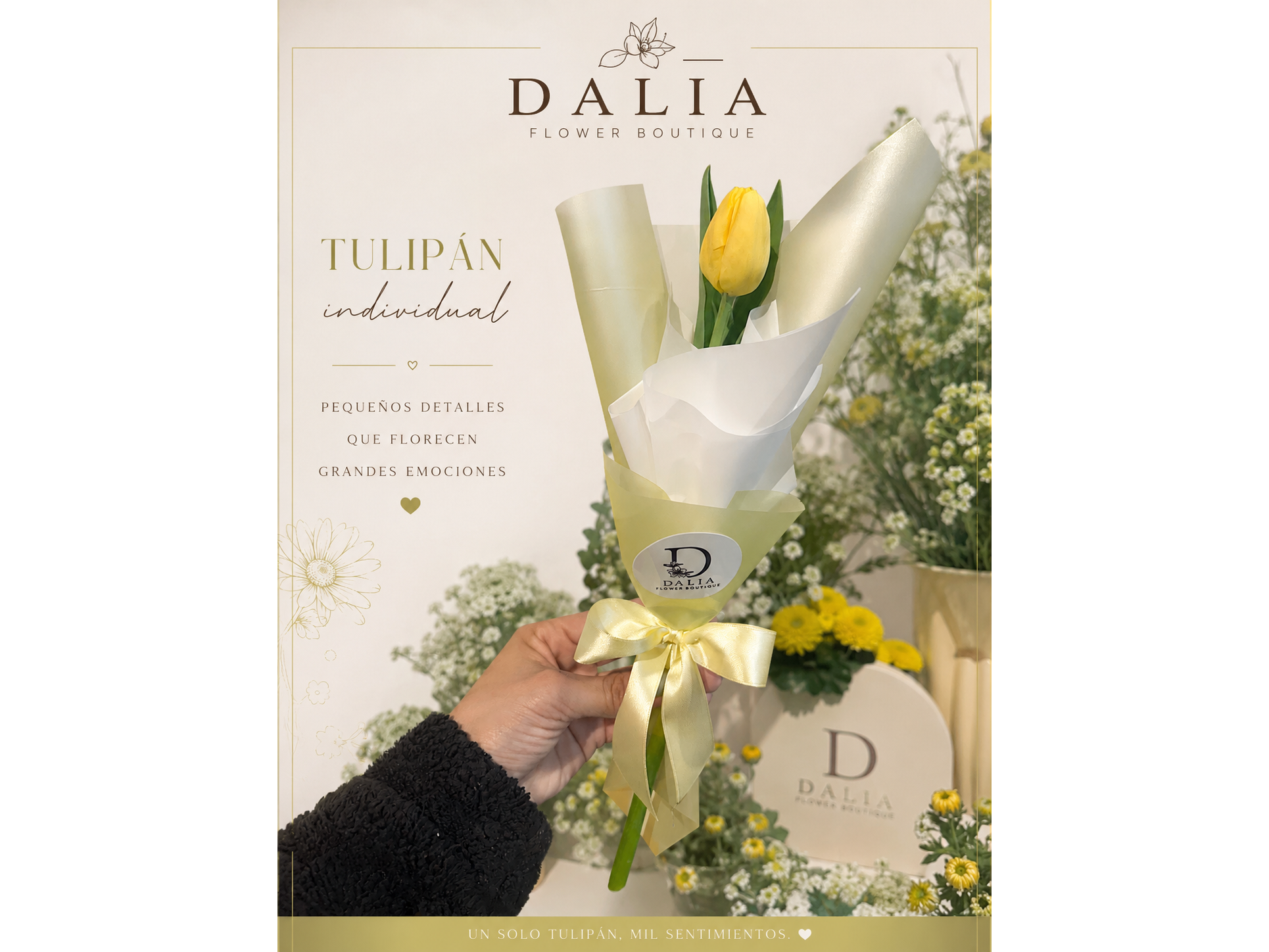 ramillete 3 tulipanes