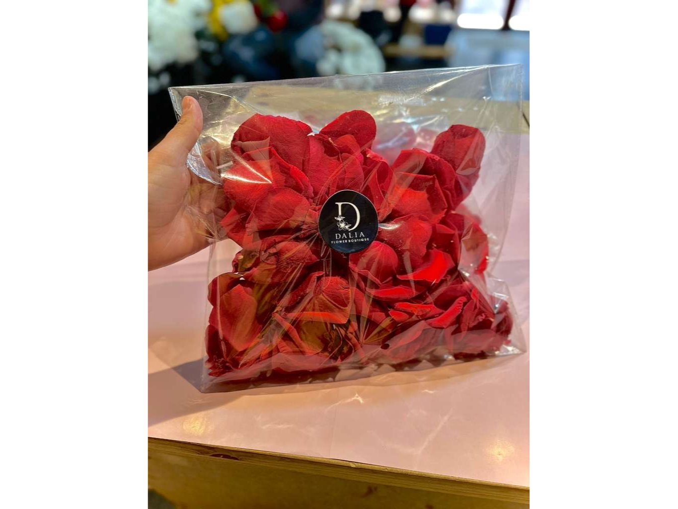 Bolsa de pétalos