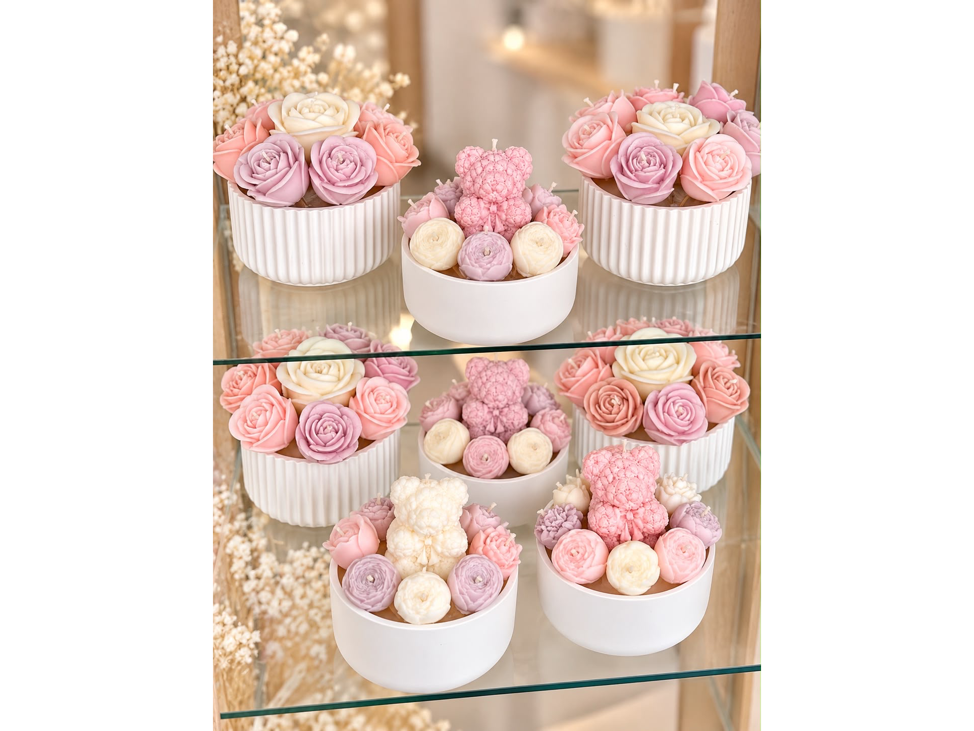 🌸 Bouquet de velas artesanales🌸 edicion mama