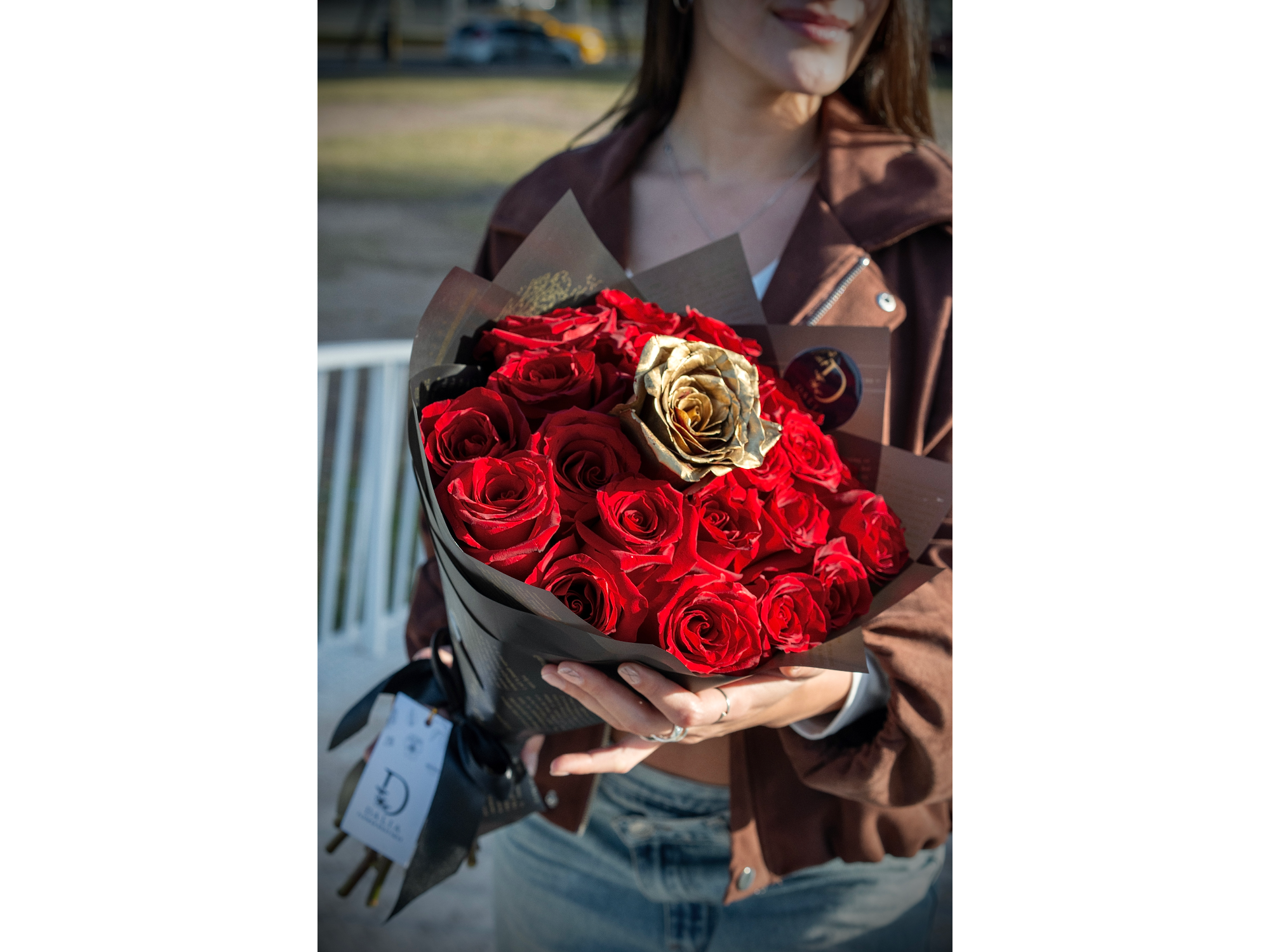 Bouquet Victoria con rosa sorpresa