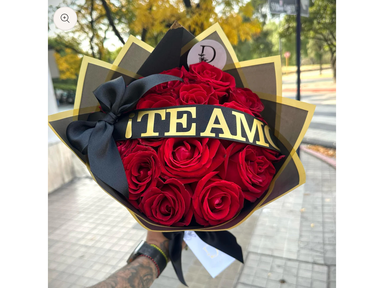 Bouquet Reina de corazones (con listón)