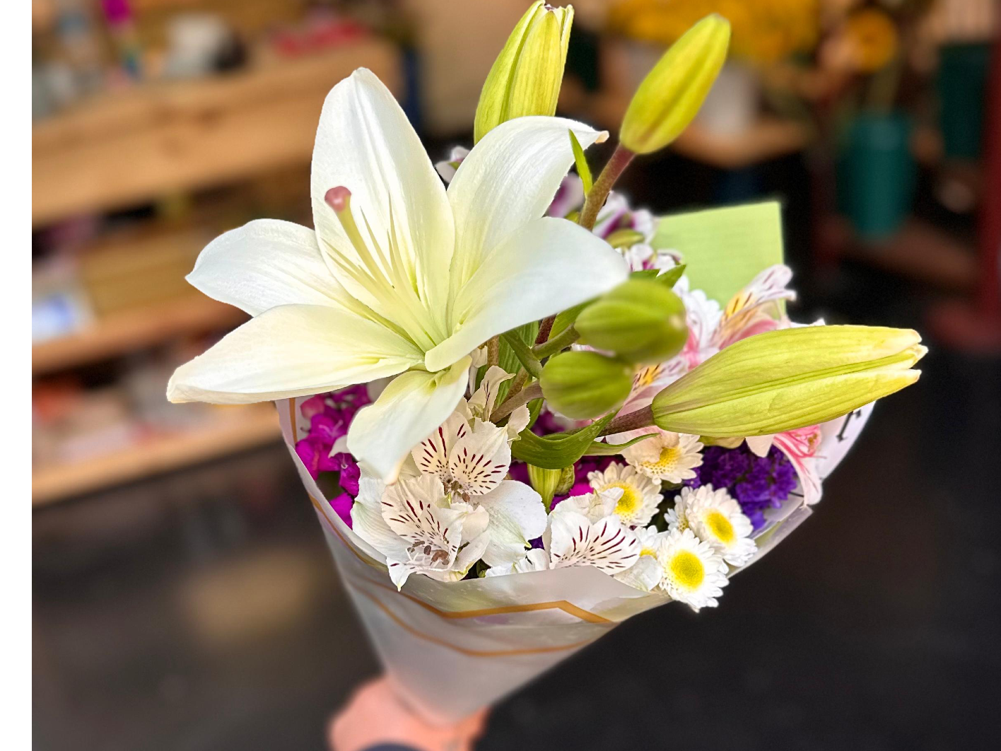 Bouquet de Lilium blanco