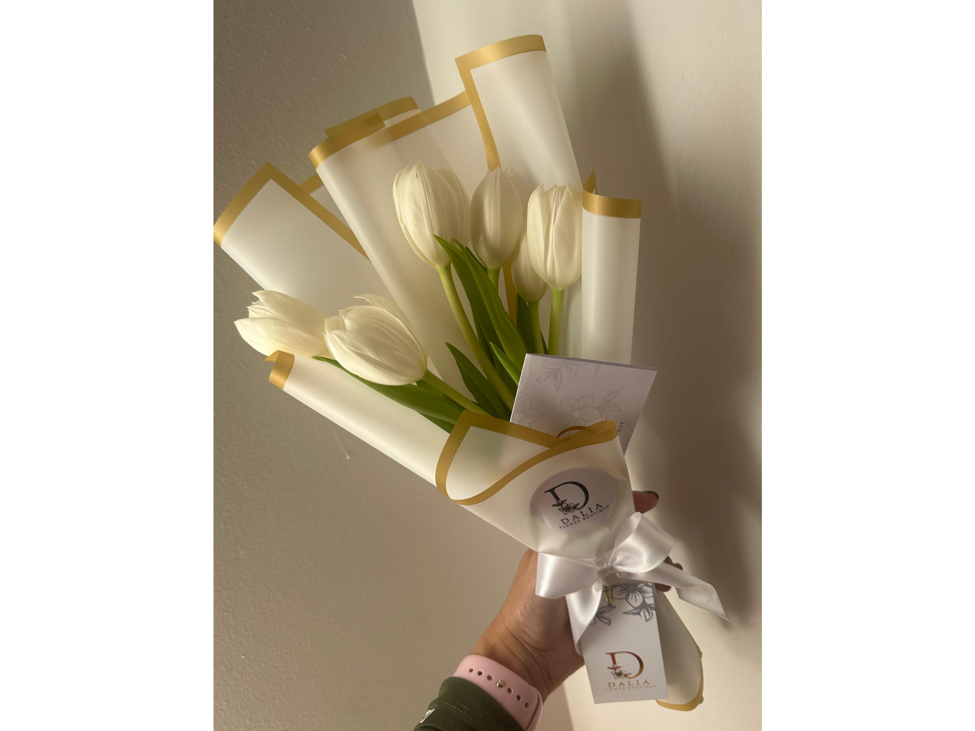 Ramillete de Tulipanes Blancos