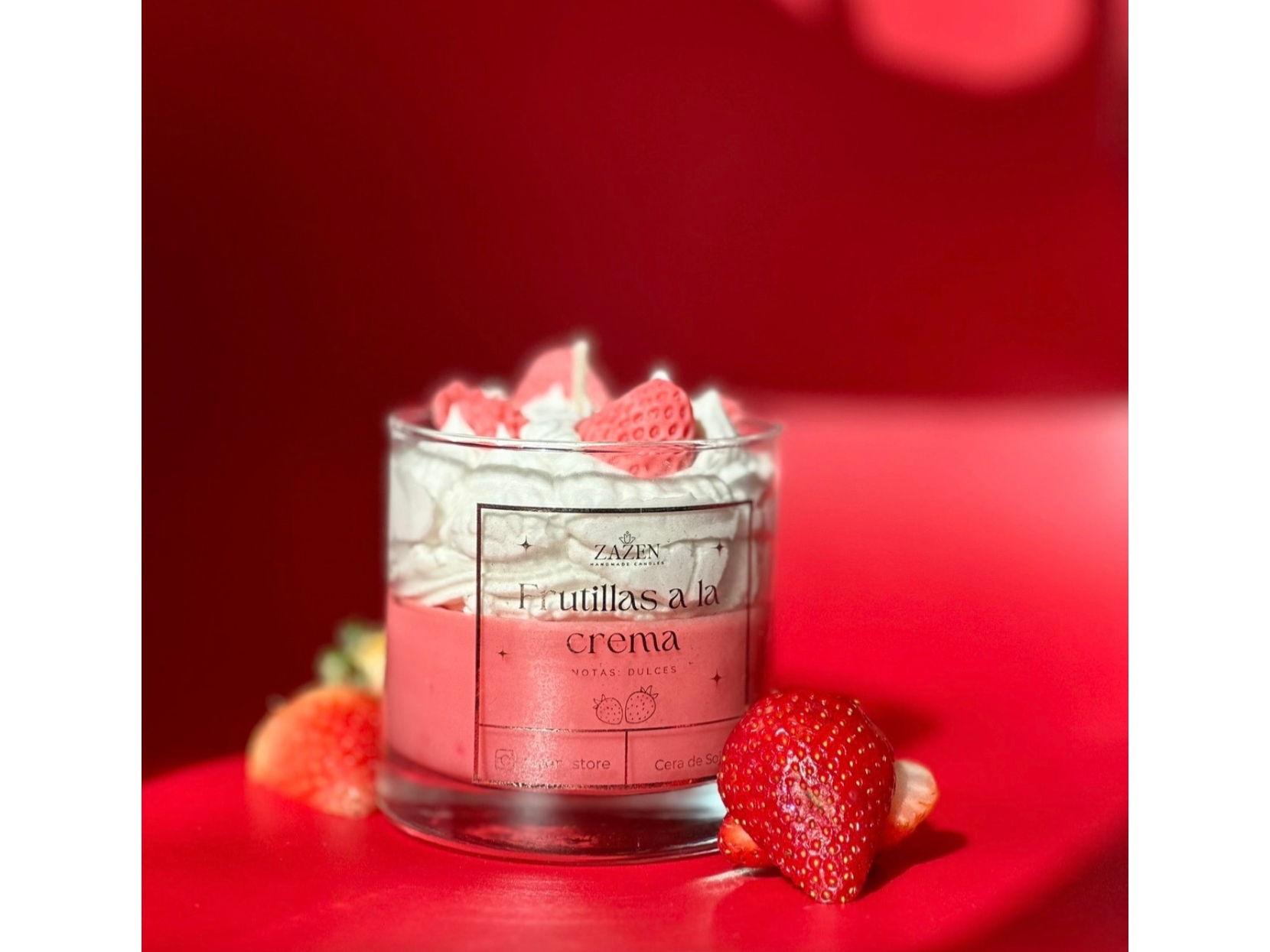 🍓 Vela Frutillas a la Crema