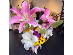 Dalia Express - Lilium (Rosa y blanco)