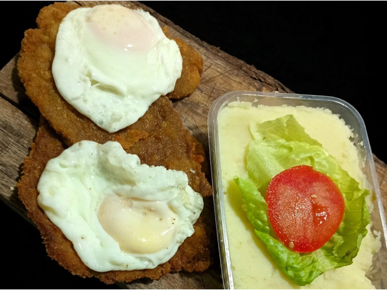 Milanesa a caballo