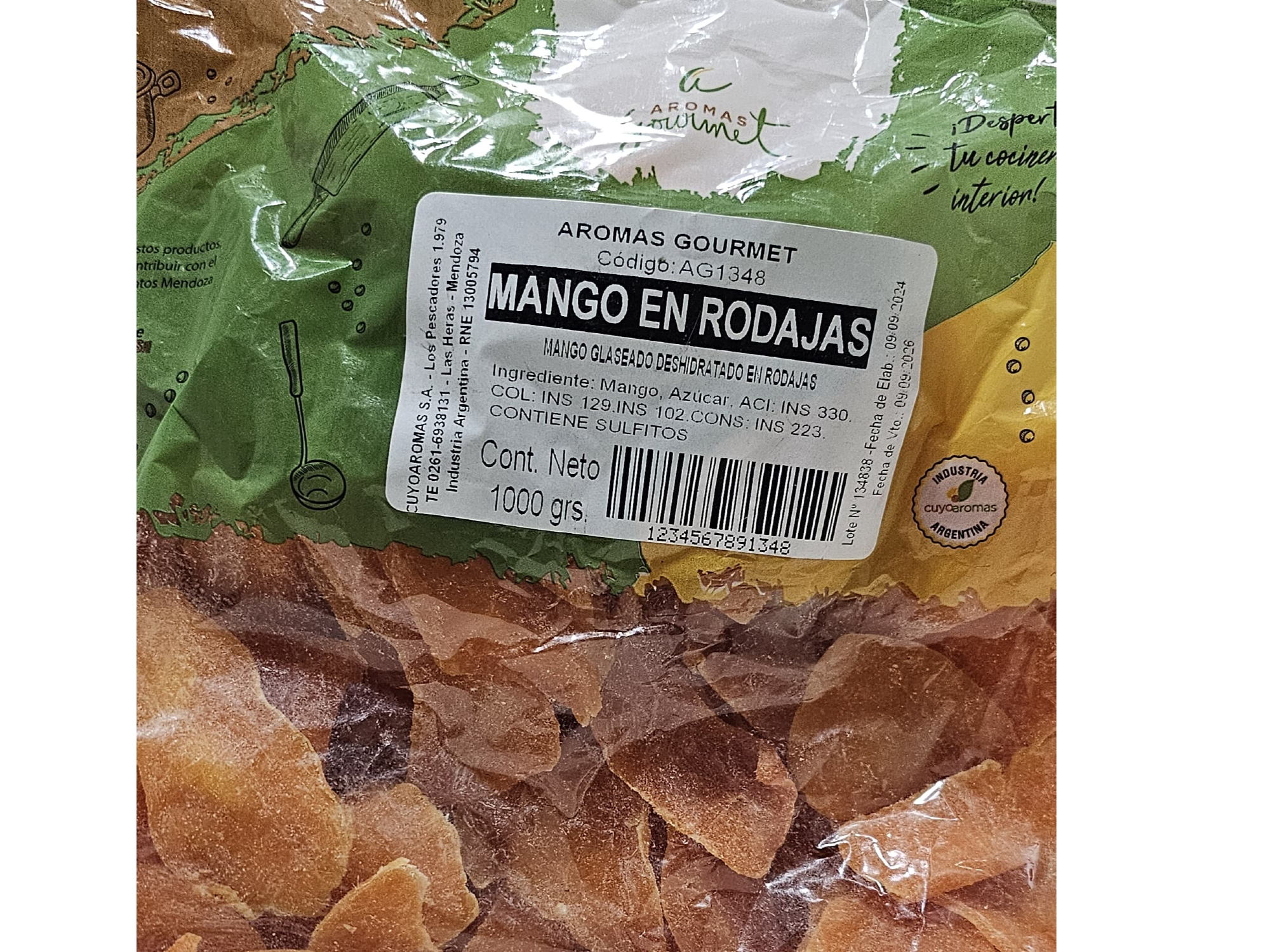 MANGO EN RODAJAS