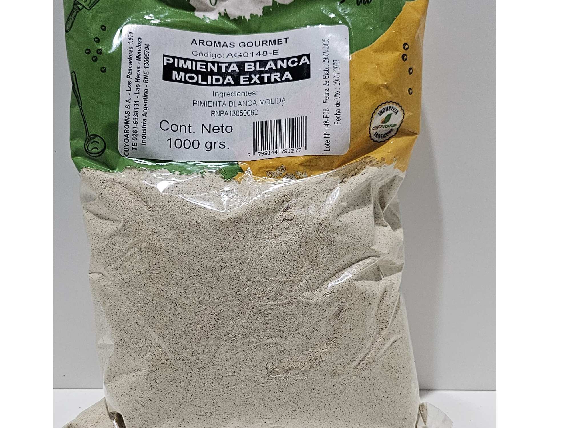 PIMIENTA BLANCA MOLIDA