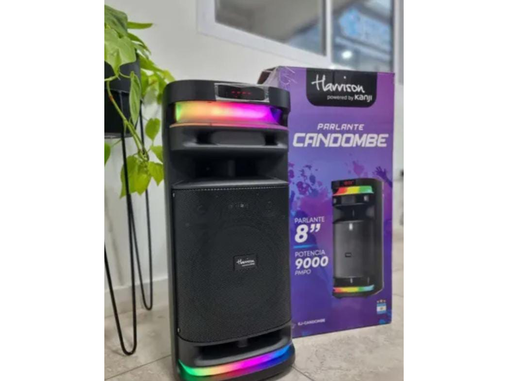 Parlante Harrison 8 Pulgadas Candombe Kj-candombe Negro