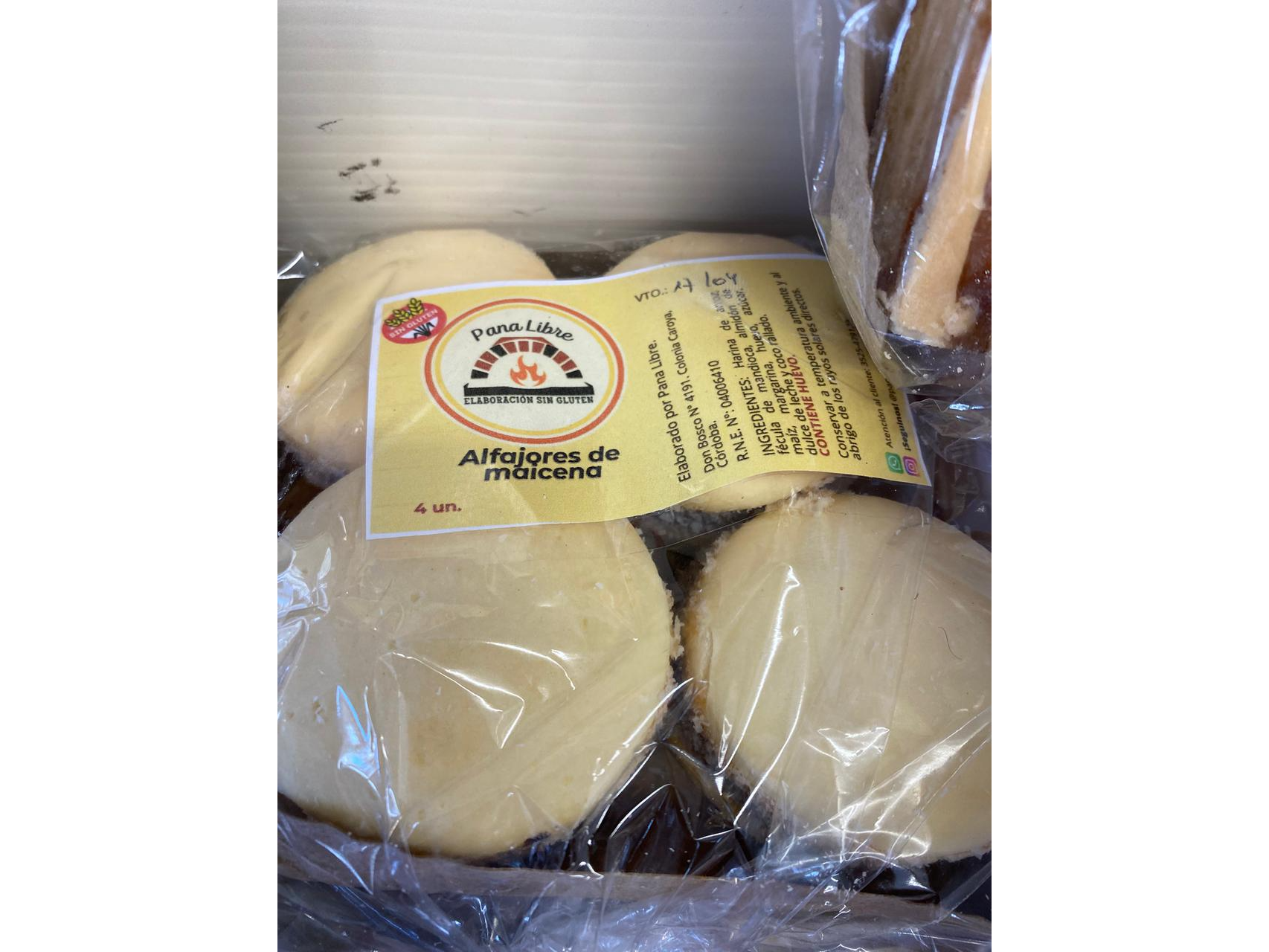 Alfajor De Maicena x4un
