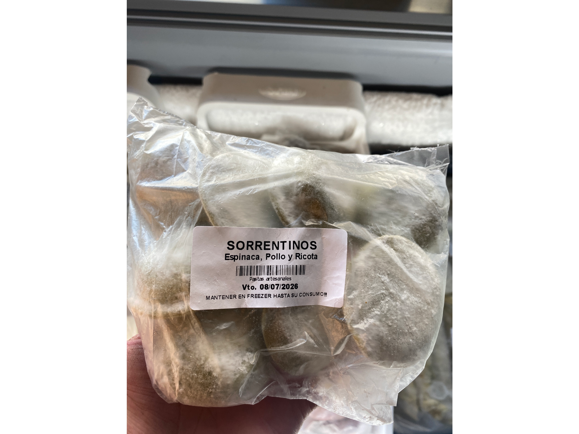 Sorrentino de Espinaca, Pollo y Ricota