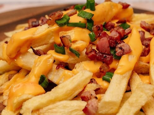 Con Cheddar y Bacon