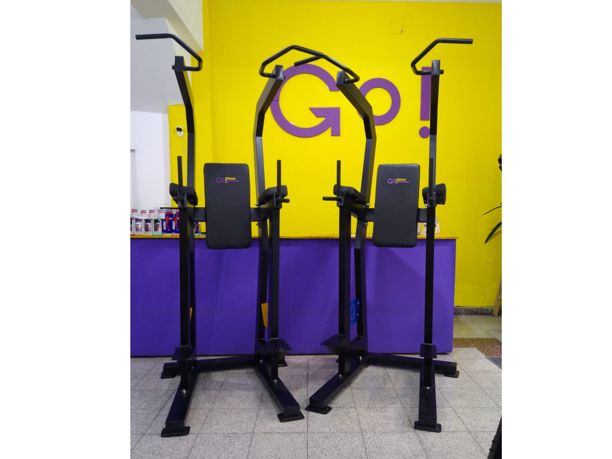 Rack de fondos y dominadas