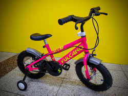 BICICLETA STARK VULCANO ROD 12 ROSA/VERDE/NARANJA