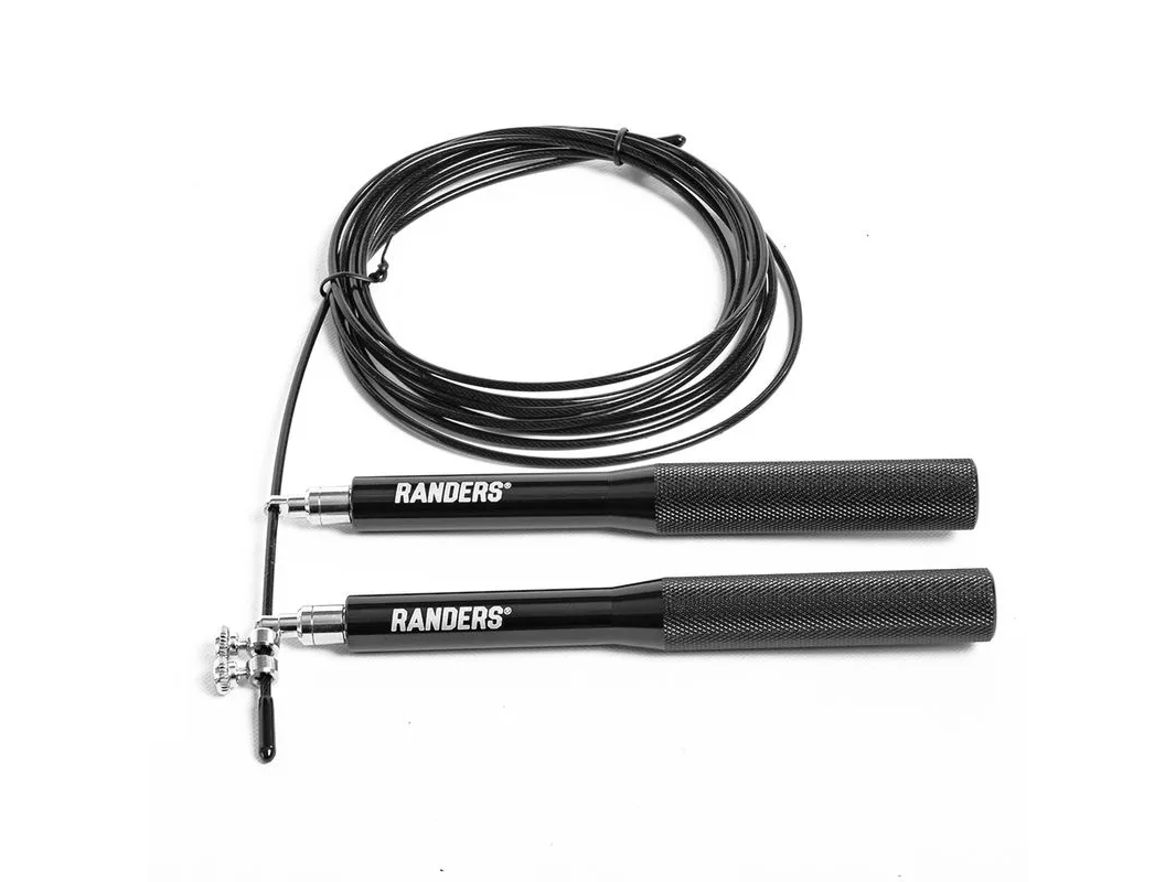 Soga de salto con rulemanes agarre aluminio crossfit - Negra