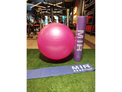 COMBO BIENESTAR TOTAL MAT DE YOGA 6MM+ESFERODINAMIA+BANDA ELASTICA ABIERTA MIR