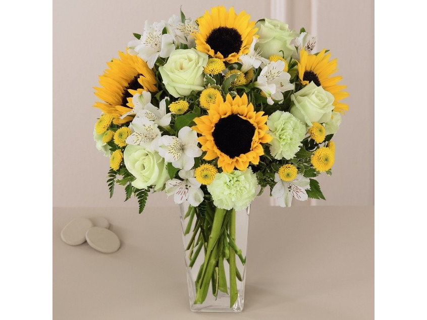 12 Rosas y 5 Girasoles