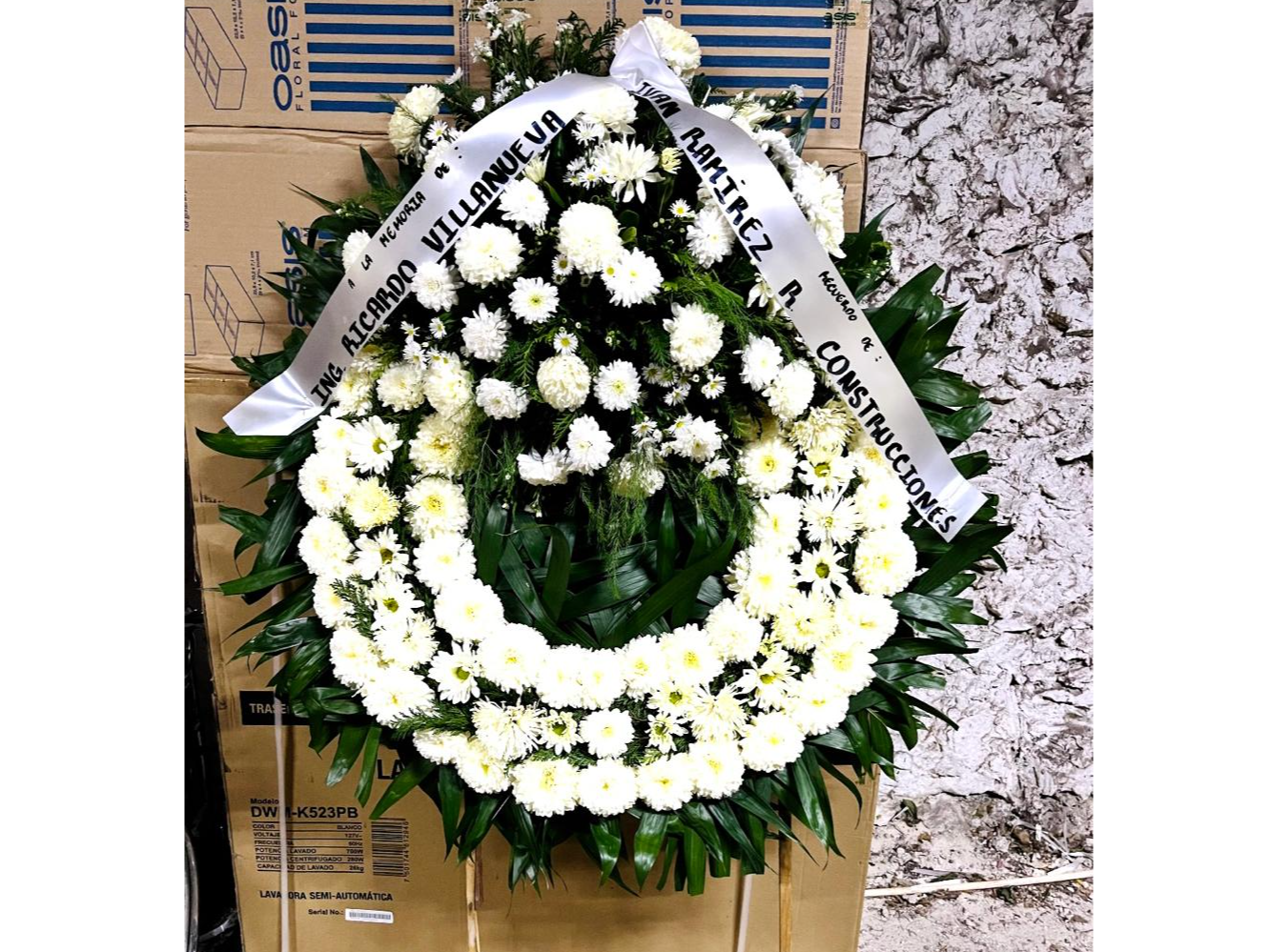 Corona de flores grande 1